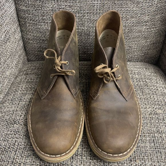 Clarks Originals Desert Boot Beeswax Leather Laceup Chukka Crepe Sole Men 11 EUC main image 11